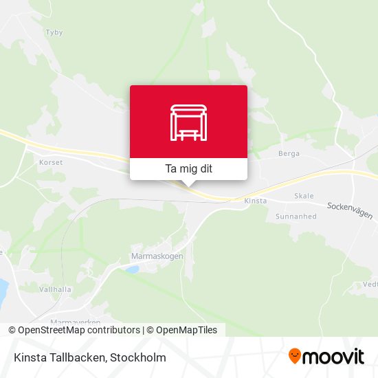 Kinsta Tallbacken karta