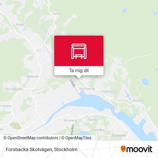 Forsbacka Skolvägen karta