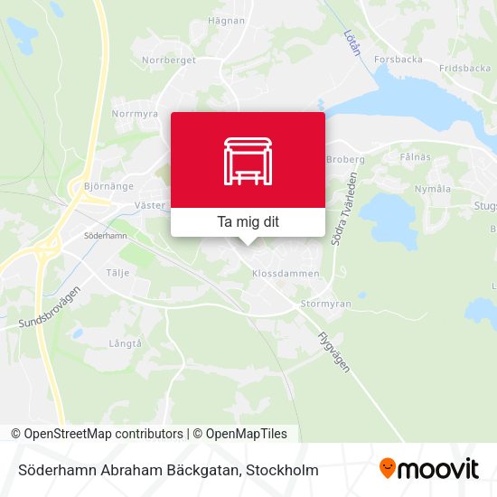 Söderhamn Abraham Bäckgatan karta