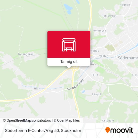 Söderhamn E-Center/Väg 50 karta