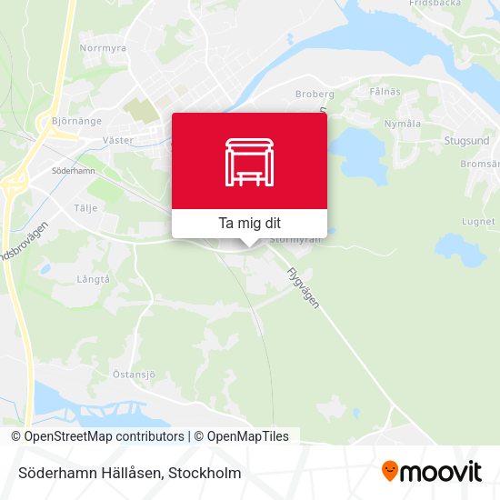 Söderhamn Hällåsen karta