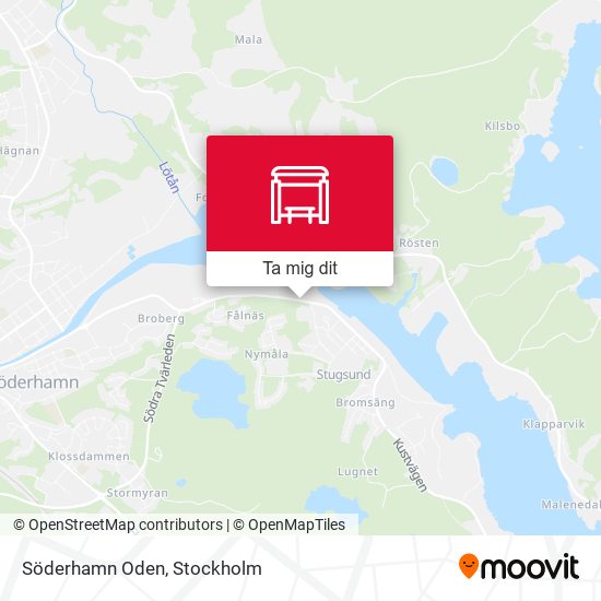 Söderhamn Oden karta