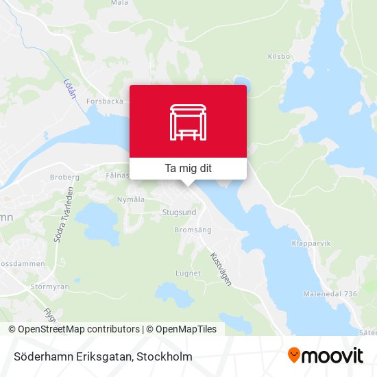 Söderhamn Eriksgatan karta