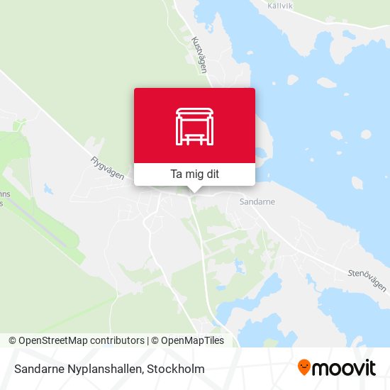 Sandarne Nyplanshallen karta