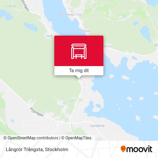 Långrör Trångsta karta