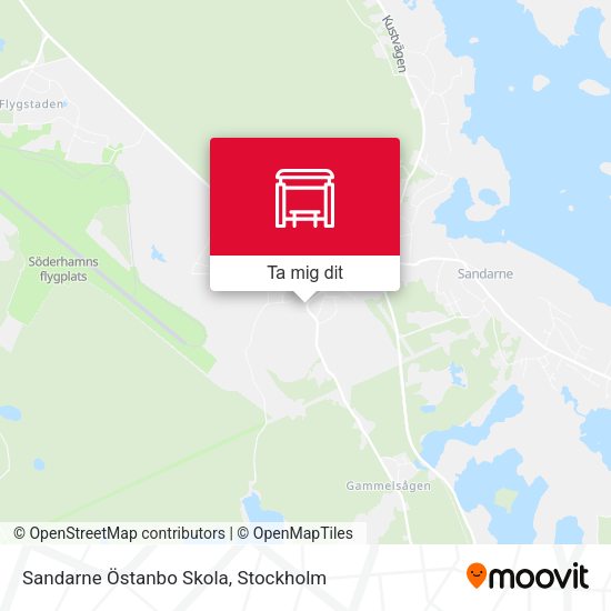 Sandarne Östanbo Skola karta