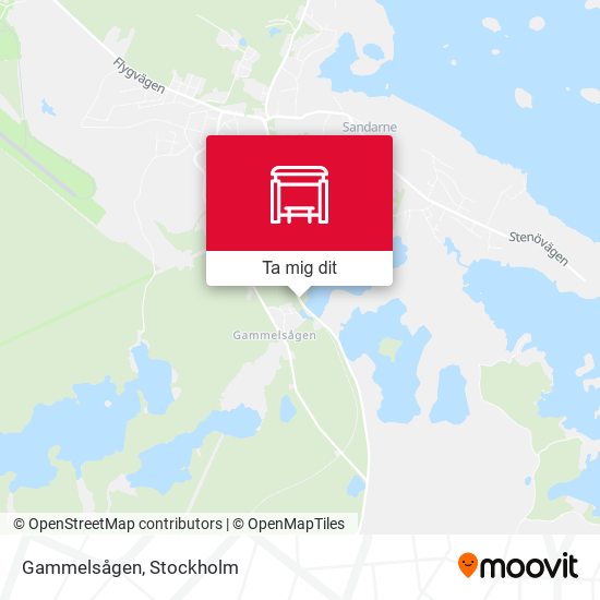 Gammelsågen karta