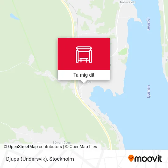 Djupa (Undersvik) karta