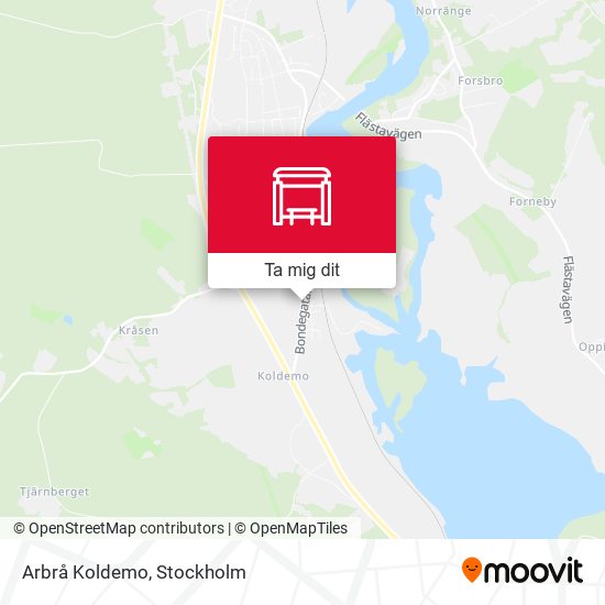 Arbrå Koldemo karta