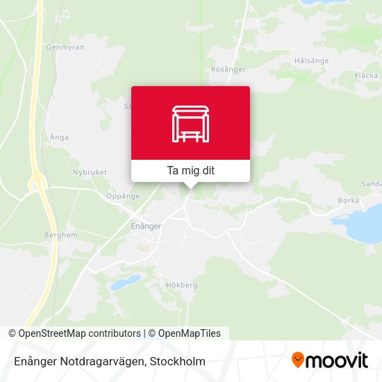 Enånger Notdragarvägen karta