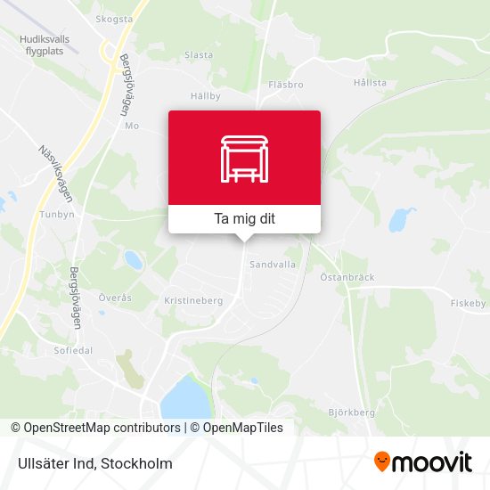 Ullsäter Ind karta