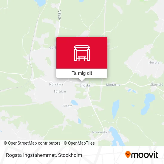 Rogsta Ingstahemmet karta