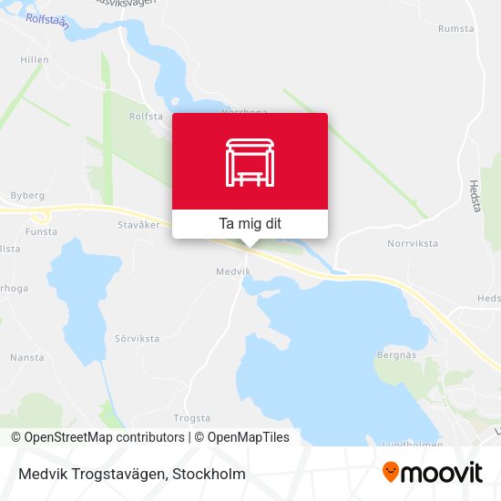 Medvik Trogstavägen karta