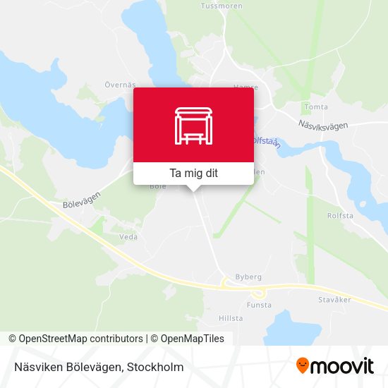 Näsviken Bölevägen karta