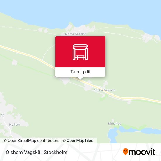 Olshem Vägskäl karta