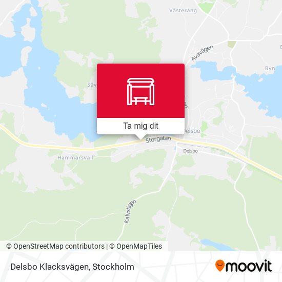 Delsbo Klacksvägen karta