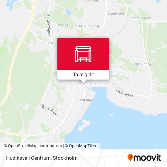 Hudiksvall Centrum karta