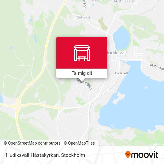 Hudiksvall Håstakyrkan karta