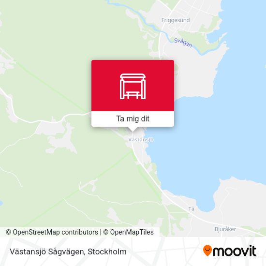 Västansjö Sågvägen karta