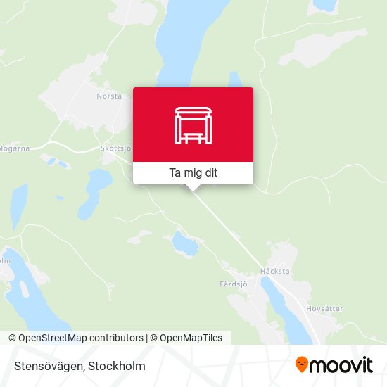Stensövägen karta