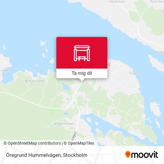 Öregrund Hummelvägen karta