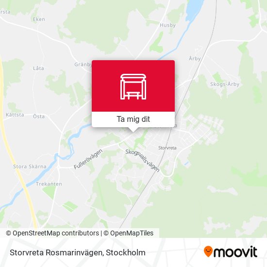 Storvreta Rosmarinvägen karta