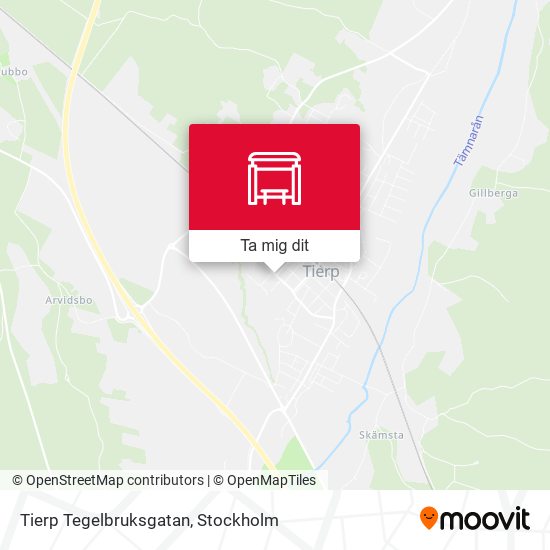 Tierp Tegelbruksgatan karta