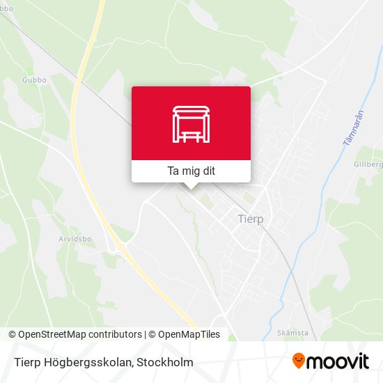 Tierp Högbergsskolan karta