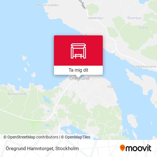 Öregrund Hamntorget karta