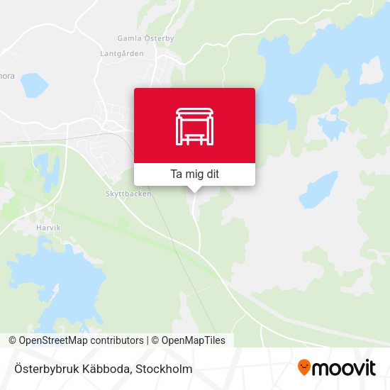 Österbybruk Käbboda karta