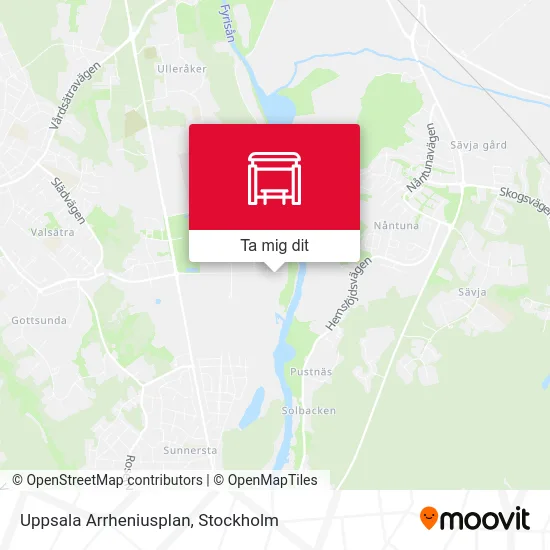 Uppsala Arrheniusplan karta