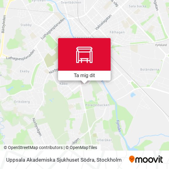 Uppsala Akademiska Sjukhuset Södra karta