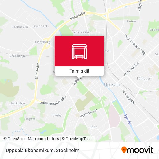 Uppsala Ekonomikum karta