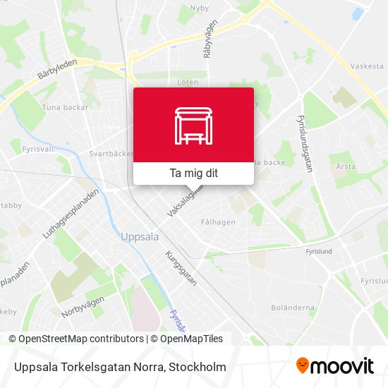 Uppsala Torkelsgatan Norra karta