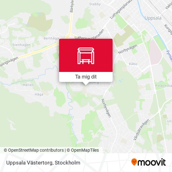 Uppsala Västertorg karta