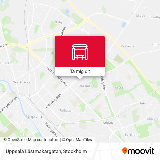 Uppsala Lästmakargatan karta