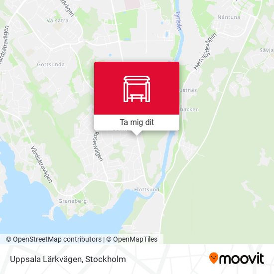 Uppsala Lärkvägen karta