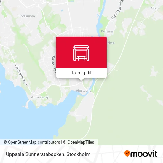 Uppsala Sunnerstabacken karta