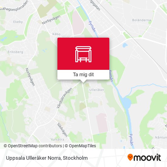 Uppsala Ulleråker Norra karta