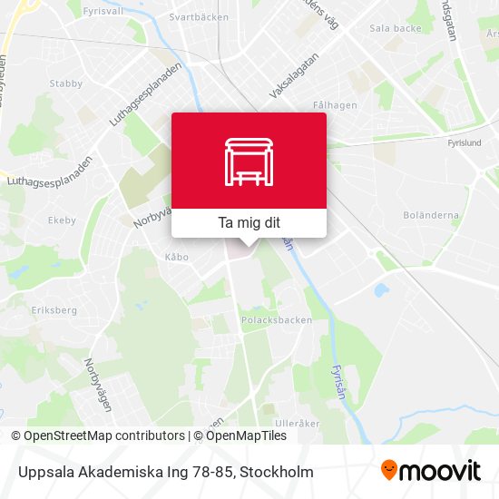 Uppsala Akademiska Ing 78-85 karta