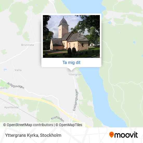 Yttergrans Kyrka karta