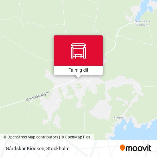 Gårdskär Kiosken karta