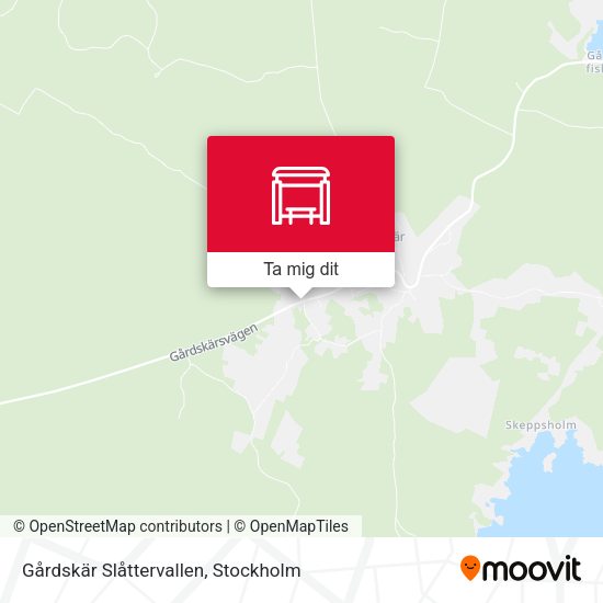 Gårdskär Slåttervallen karta