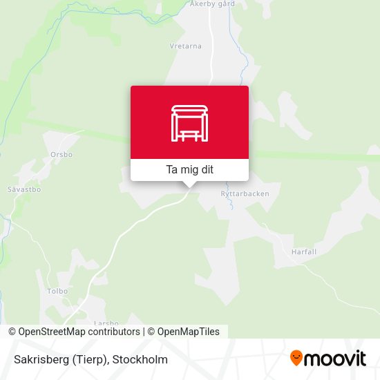Sakrisberg (Tierp) karta