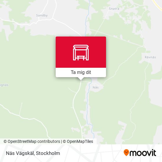 Näs Vägskäl karta