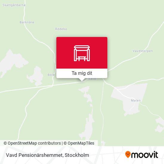 Vavd Pensionärshemmet karta