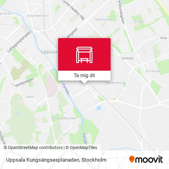 Uppsala Kungsängsesplanaden karta