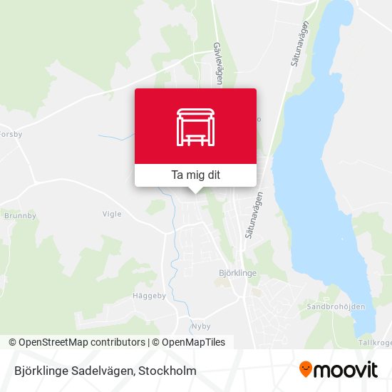 Björklinge Sadelvägen karta