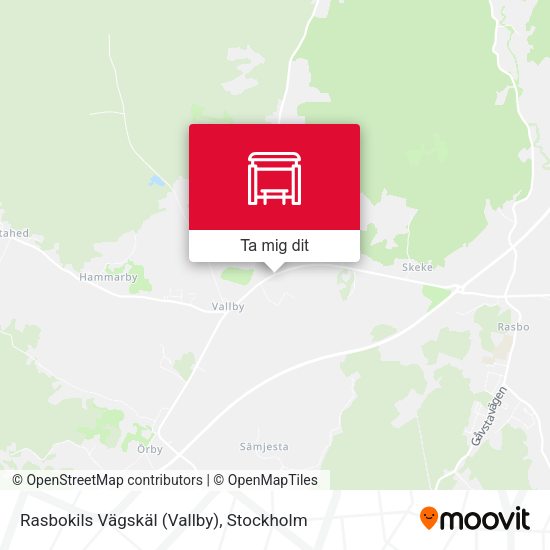 Rasbokils Vägskäl (Vallby) karta