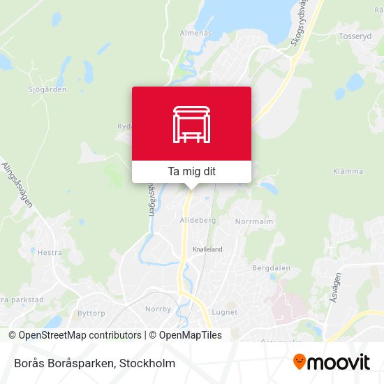 Borås Boråsparken karta